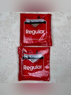 Vintage No Nonsense Regular Pantyhose (2) Size A, Nude